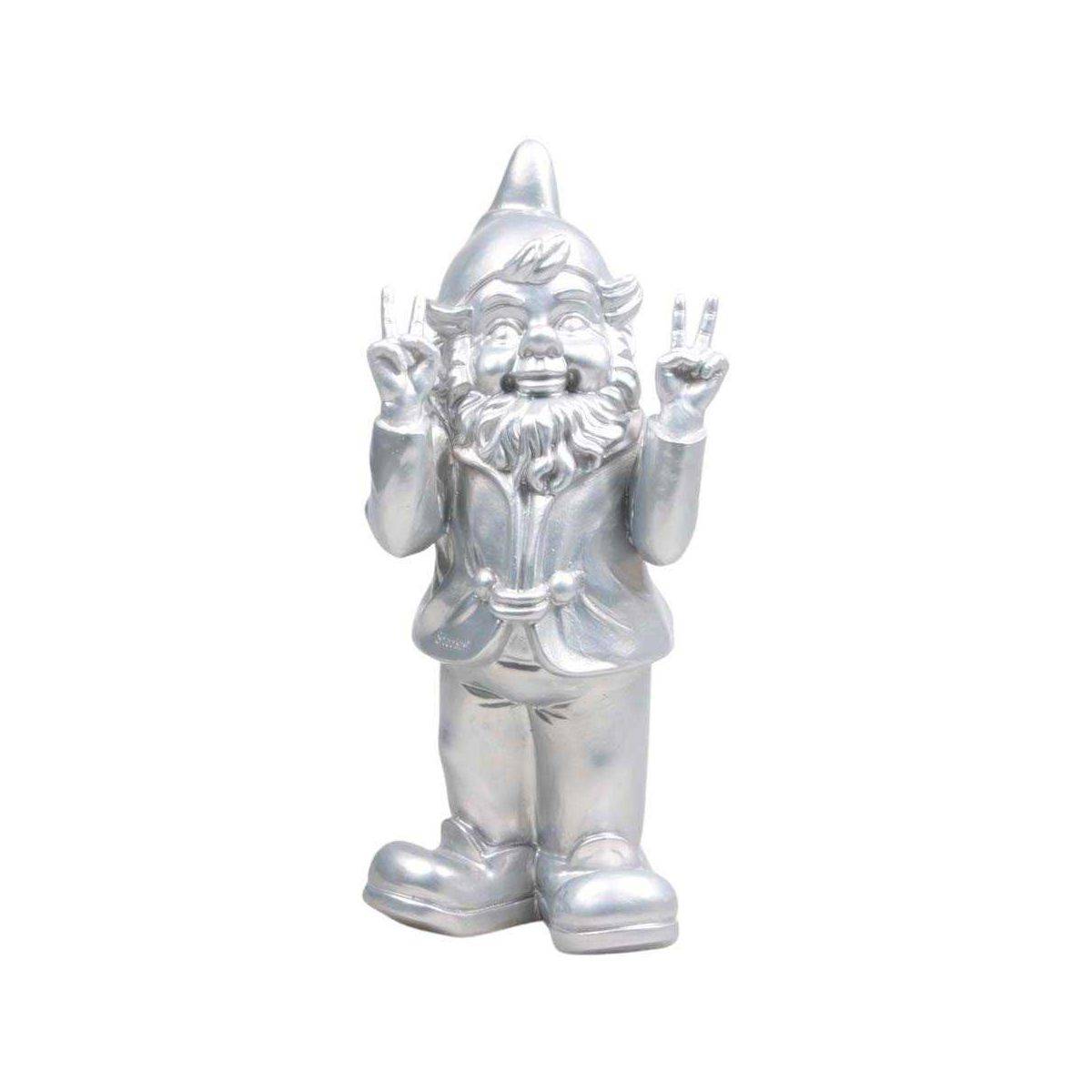 Stoobz - Nain de jardin en résine 13 x 11 x 31 cm Peace Stoobz