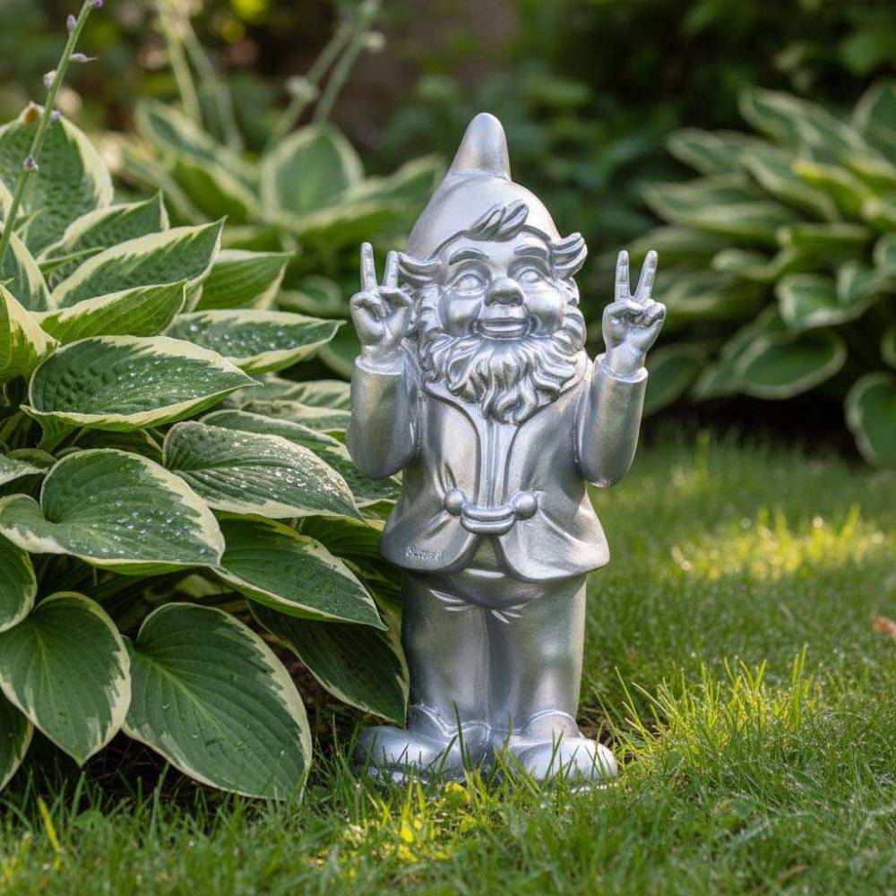 Stoobz - Nain de jardin en résine 13 x 11 x 31 cm Peace Stoobz - Image 2