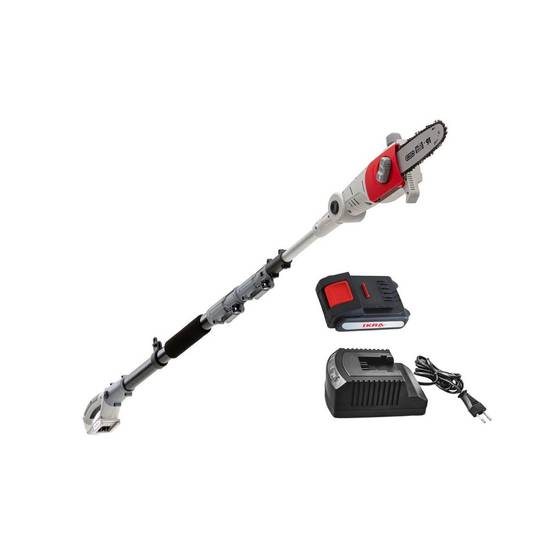 Elagueur sur perche 20V Télescopique jusqu'à 4m - Elagueuse Guide Oregon 20cm- Inclus Batterie lithium 2.0Ah+ Chargeur IKRA - Image 9