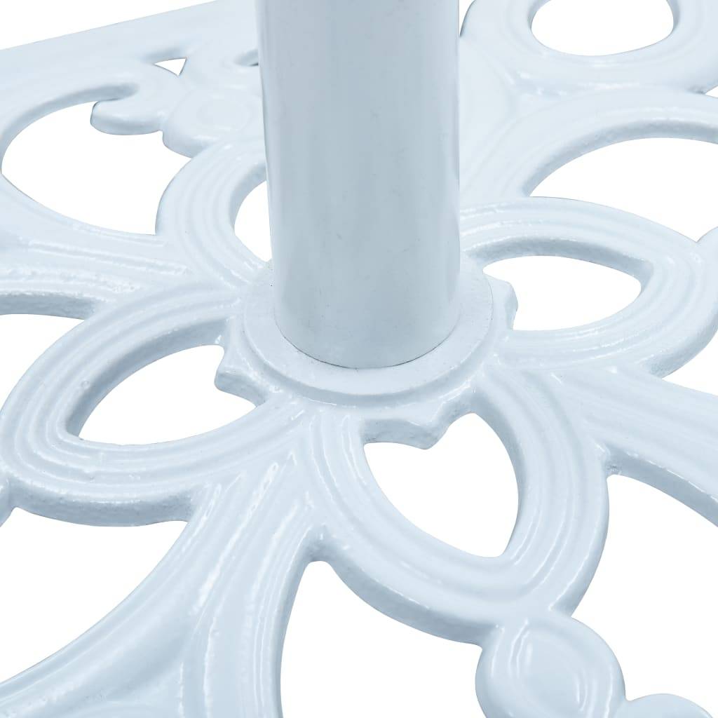 Socle de parasol - accessoire parasol Blanc 12 kg 49 cm Fonte - MEUBLE PRO - Image 6