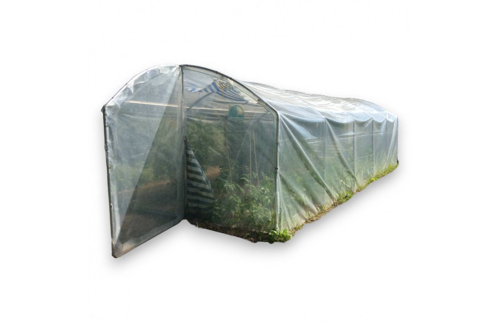 Serre tunnel de jardin - 27m² - 3 x 9 m - pieds droits - haute résistance à petit prix - LES SERRES TONNEAU - Image 2
