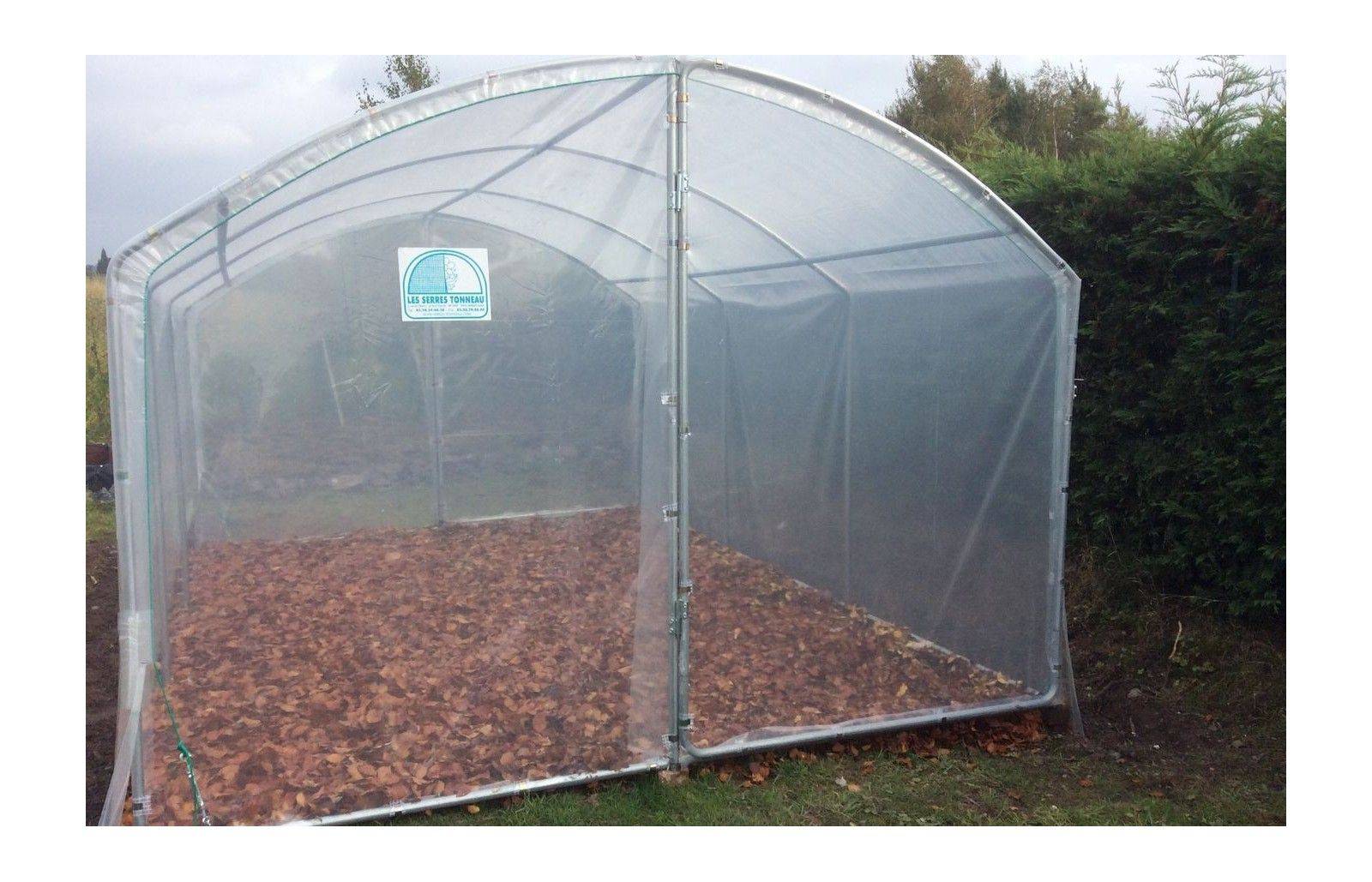 Serre tunnel de jardin - 27m² - 3 x 9 m - pieds droits - haute résistance à petit prix - LES SERRES TONNEAU - Image 9