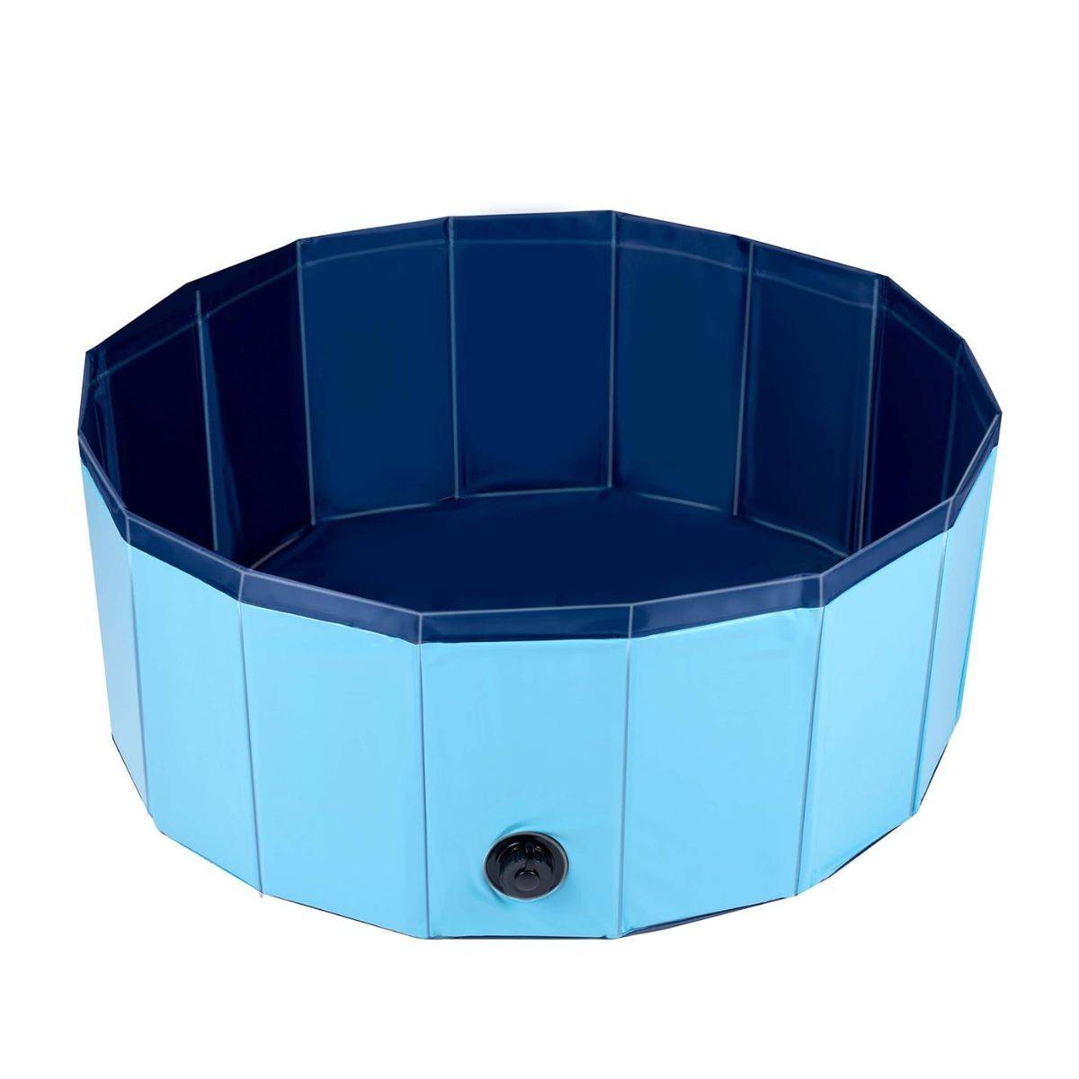 Piscine pour Chien PVC Ø 80 x 30 Cm Sol Antidérapant Jeu d'eau pour Animaux KZ GARDEN - Image 2