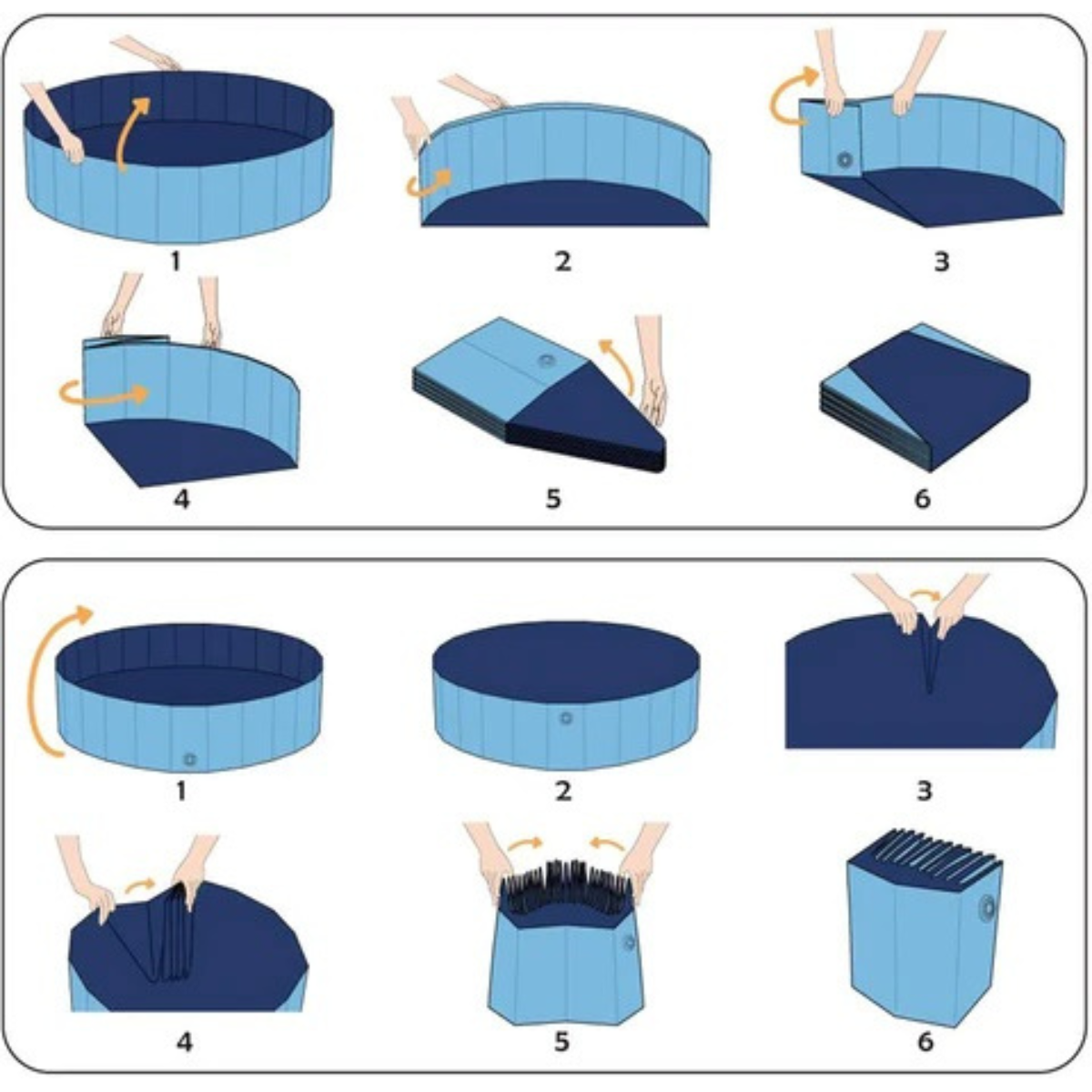 Piscine pour Chien PVC Ø 80 x 30 Cm Sol Antidérapant Jeu d'eau pour Animaux KZ GARDEN - Image 6