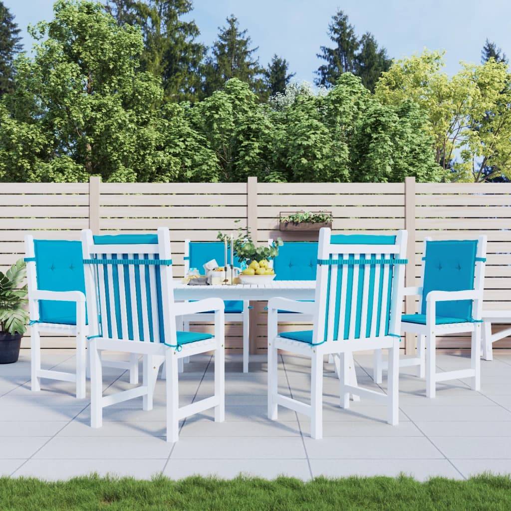 PANGIVO - Coussins de chaise de jardin tissu Oxford bleu 100 x 50 x 3 cm - PANGIVO