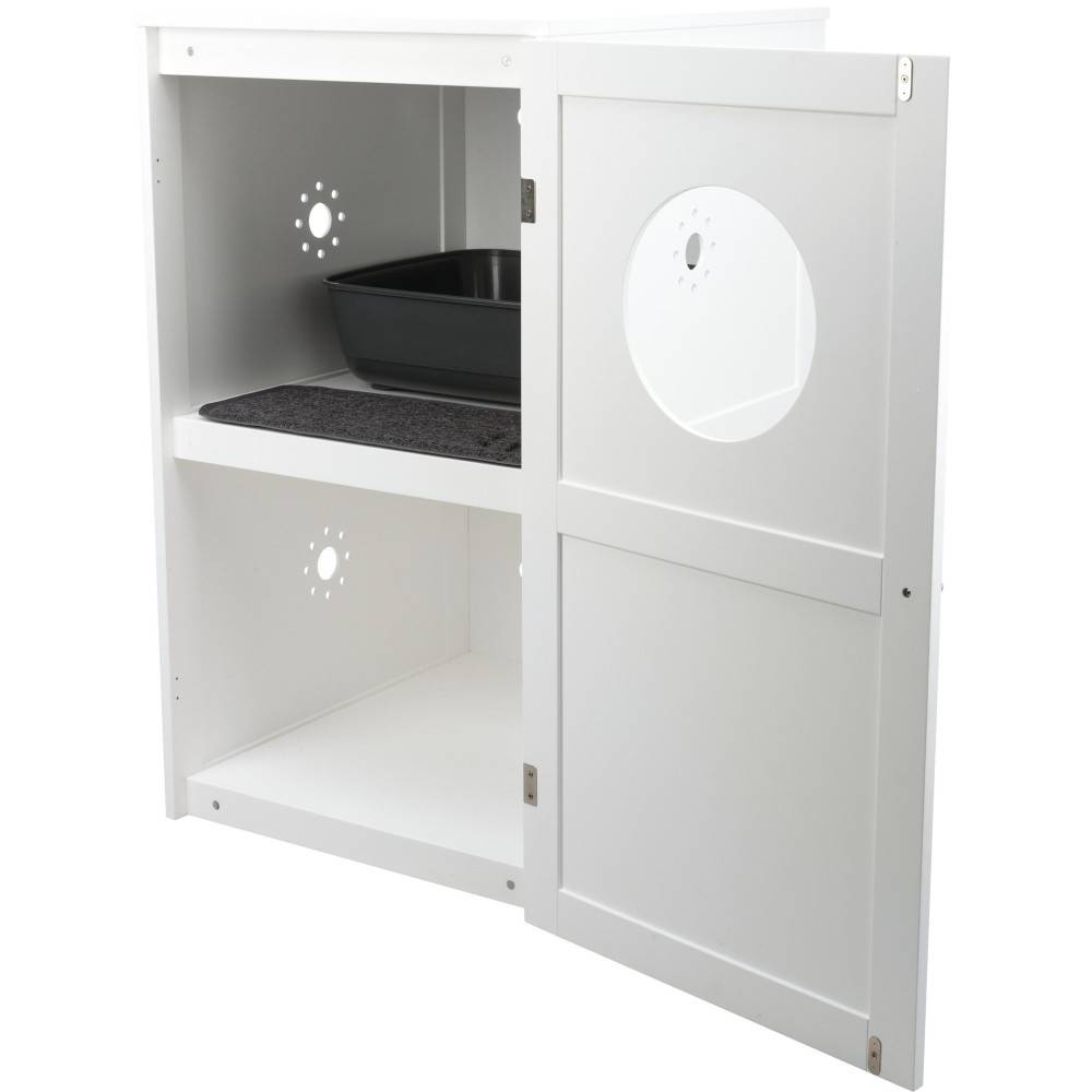 Trixie - Cabane cache litière 2 compartiments pour chat H 90 cm. - Image 1