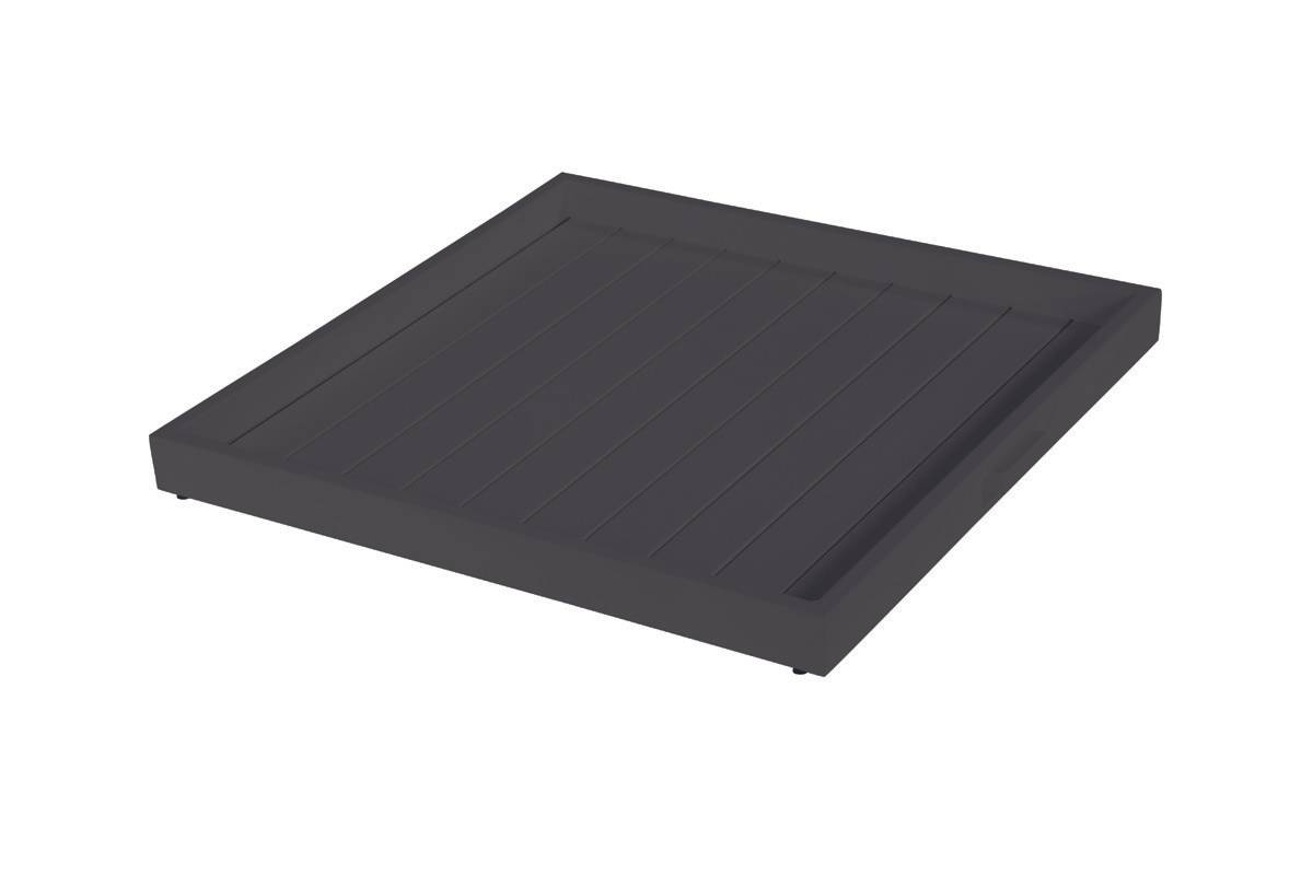 Garden Impressions - Plateau James 60 x 60 x H 5  gris royal mat - Garden Impressions - Image 1