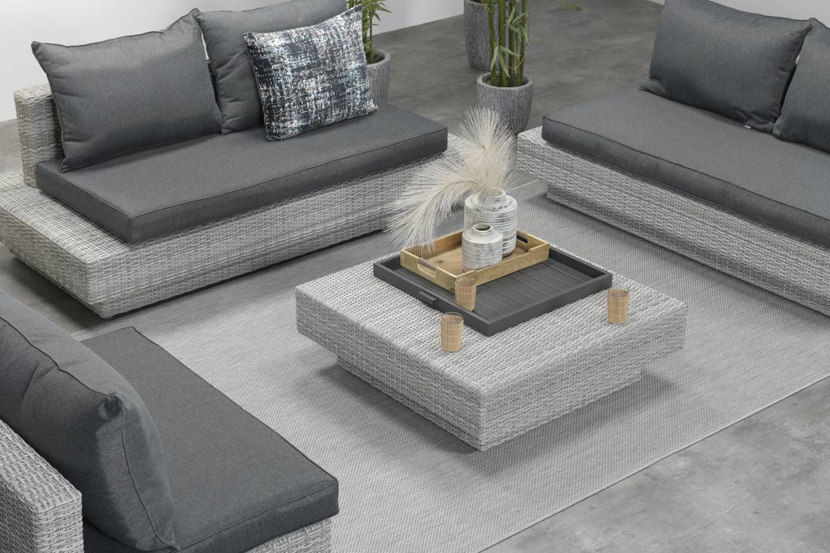 Garden Impressions - Plateau James 60 x 60 x H 5  gris royal mat - Garden Impressions - Image 2
