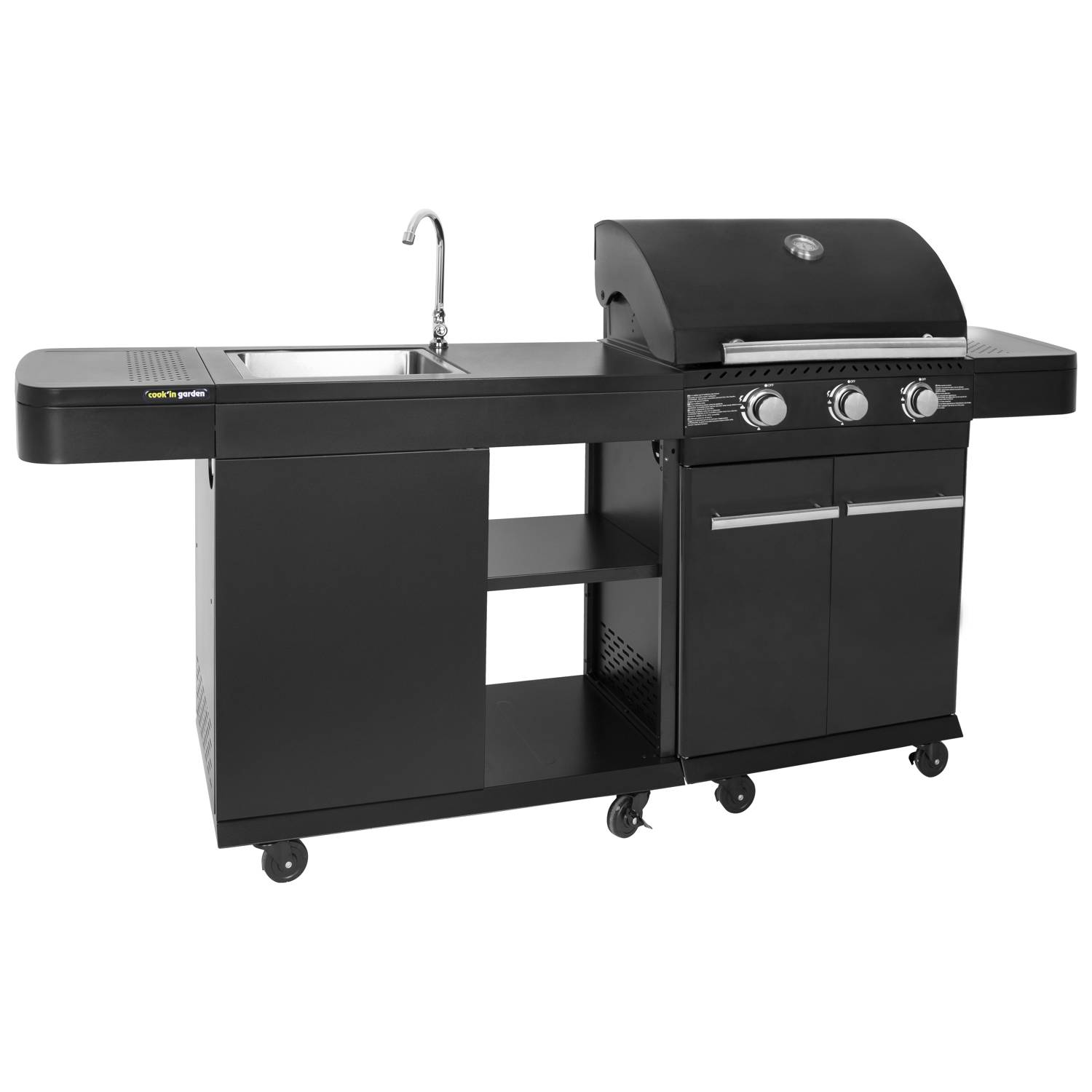 Cuisine extérieure modulable FYRA - 3 brûleurs - COOK'IN GARDEN - Image 1