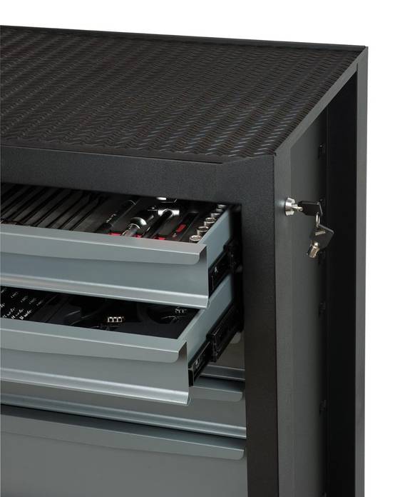 Servante d'atelier CLASSIC 6 tiroirs – 126 outils – structure 850 kg, finition époxy - MOB - Image 2