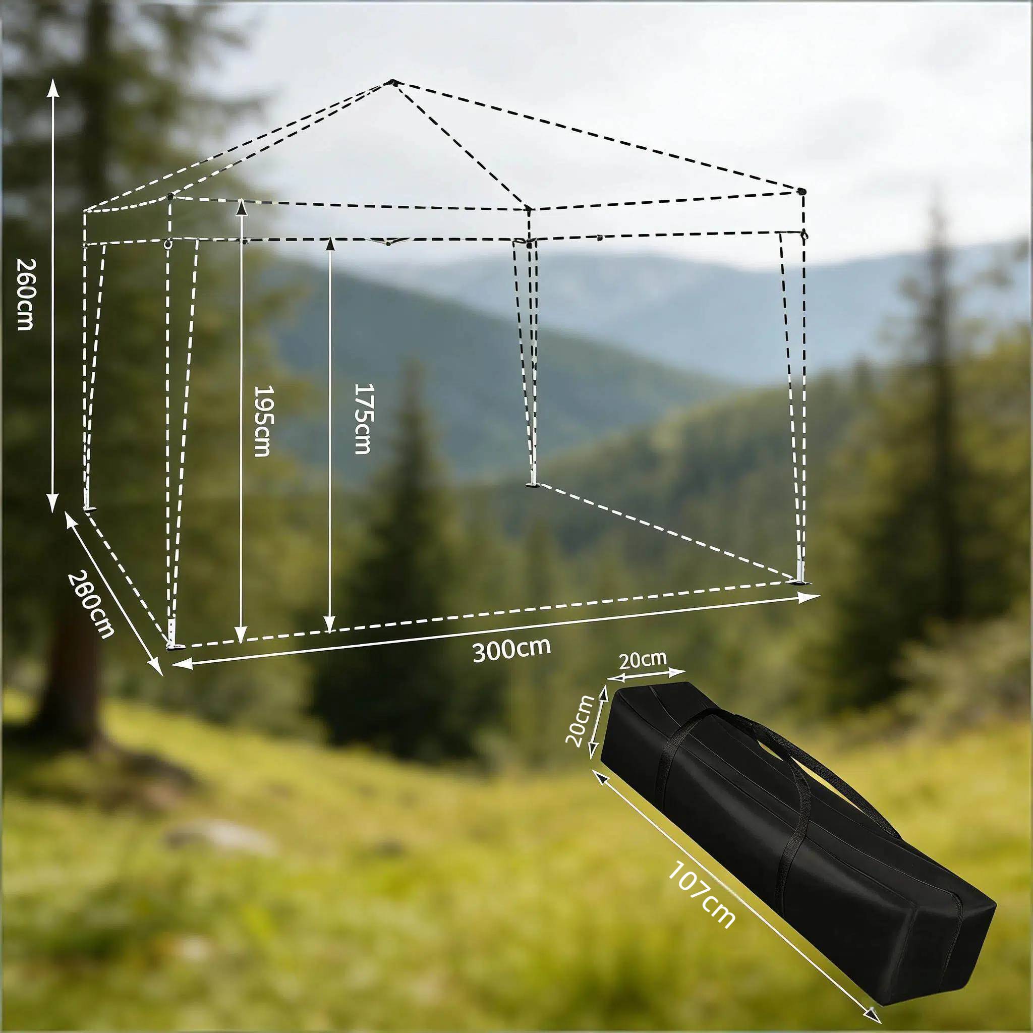 ComfortXL - Tonnelle Pliante Acier Oxford pour Jardin Événements Imperméable Anti-UV 3x3m Gris Foncé - ComfortXL Outdoor Living - Image 8
