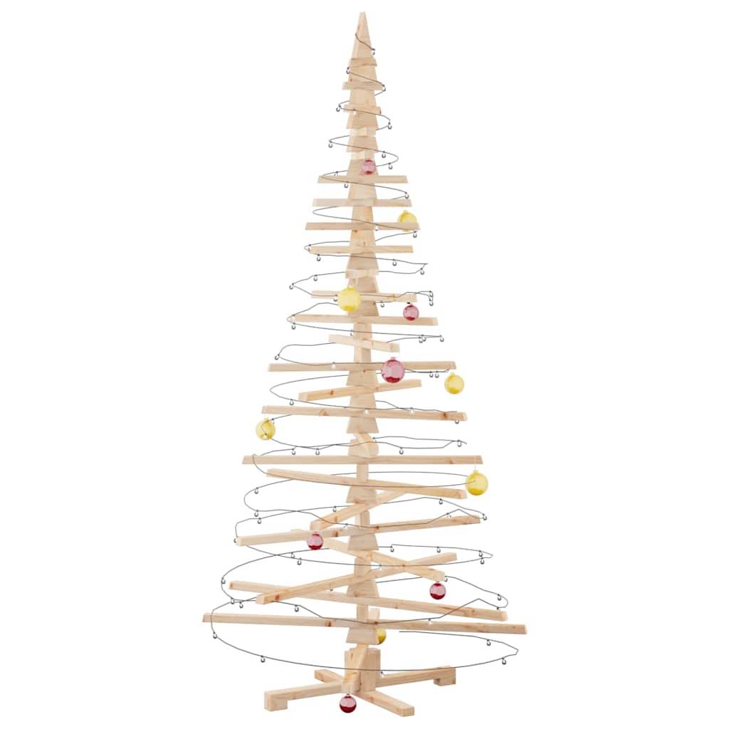Maison Chic - Arbre de Noël, Sapin de Noël en bois pour décoration 210 cm bois massif de pin u661q - Image 4