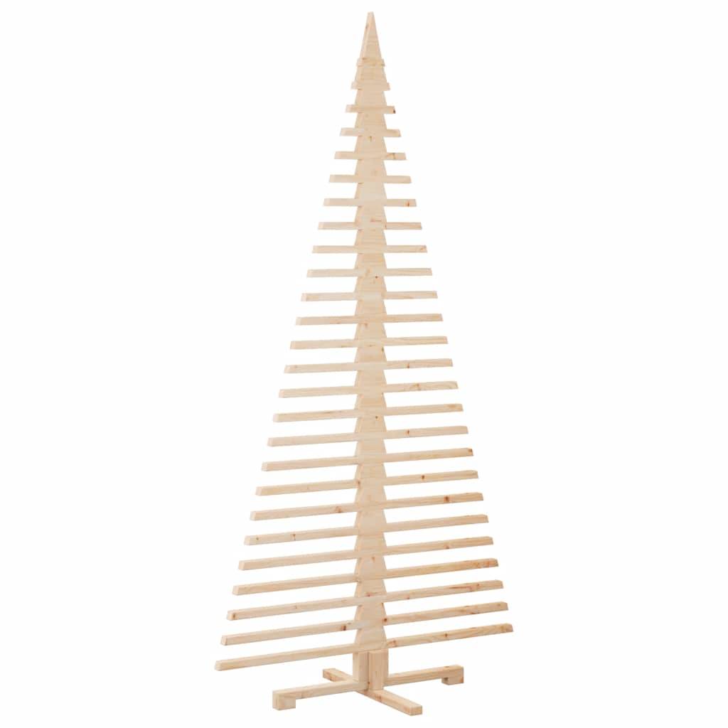 Maison Chic - Arbre de Noël, Sapin de Noël en bois pour décoration 210 cm bois massif de pin u661q - Image 5