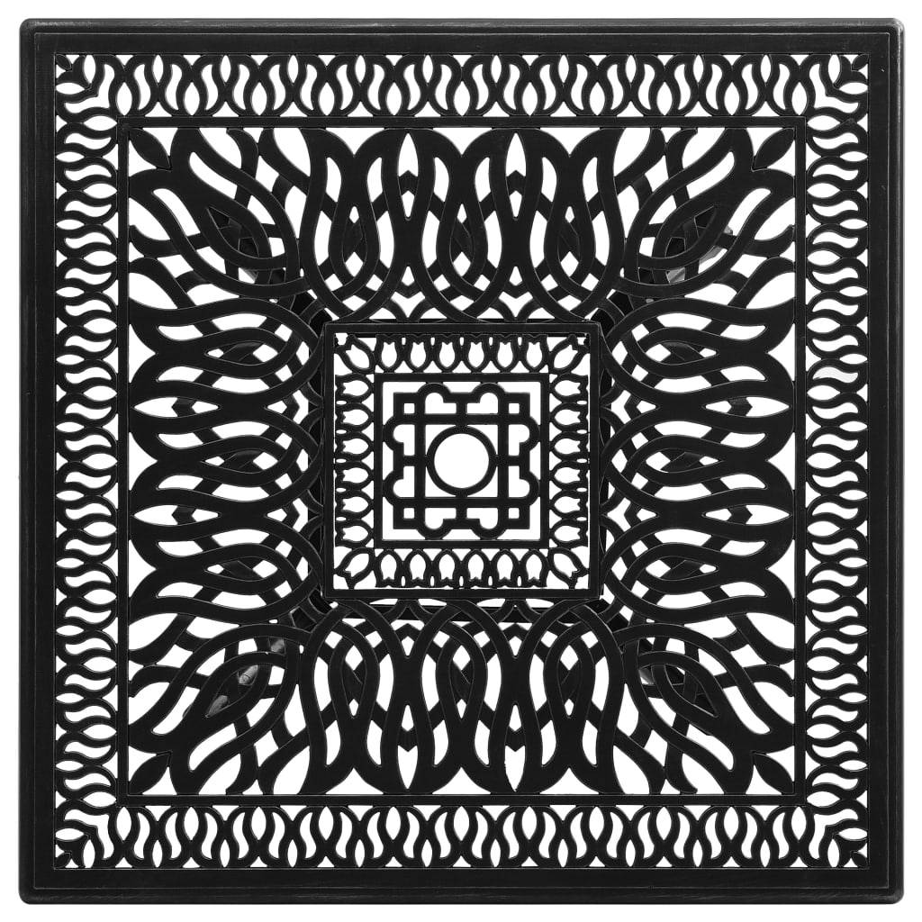 PANGIVO - Table de jardin Noir Aluminium coulé 90x90x73 cm - PANGIVO - Image 3