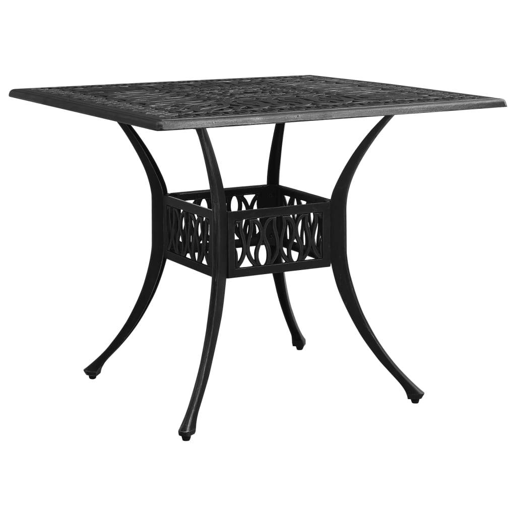 PANGIVO - Table de jardin Noir Aluminium coulé 90x90x73 cm - PANGIVO - Image 1