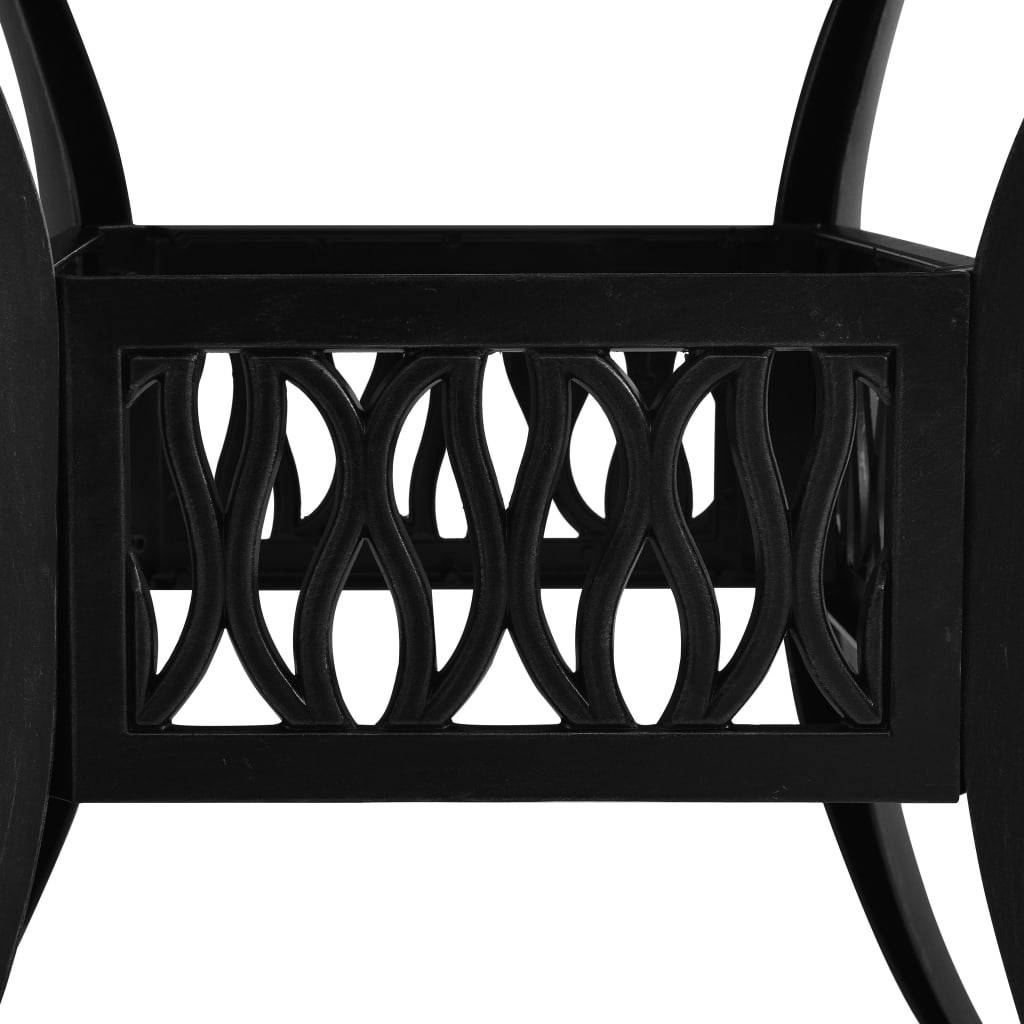 PANGIVO - Table de jardin Noir Aluminium coulé 90x90x73 cm - PANGIVO - Image 4