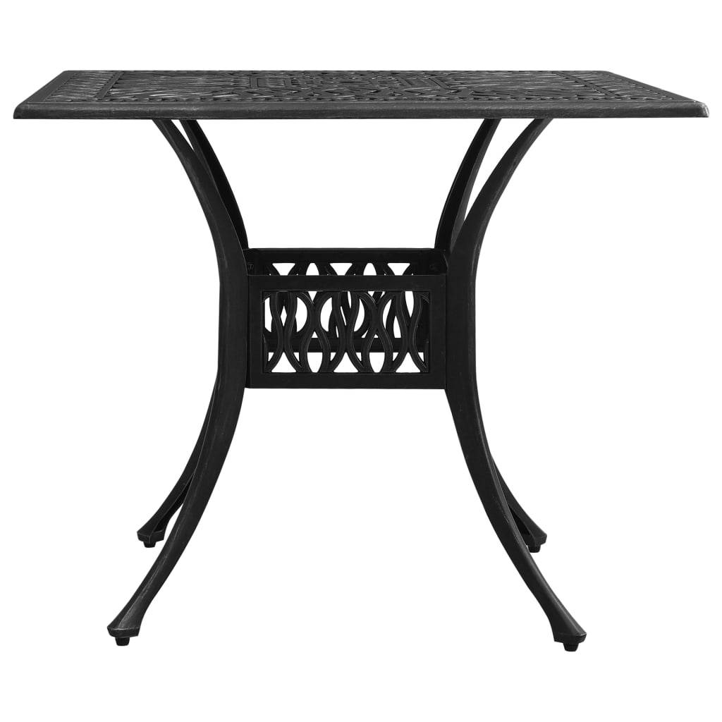 PANGIVO - Table de jardin Noir Aluminium coulé 90x90x73 cm - PANGIVO - Image 2