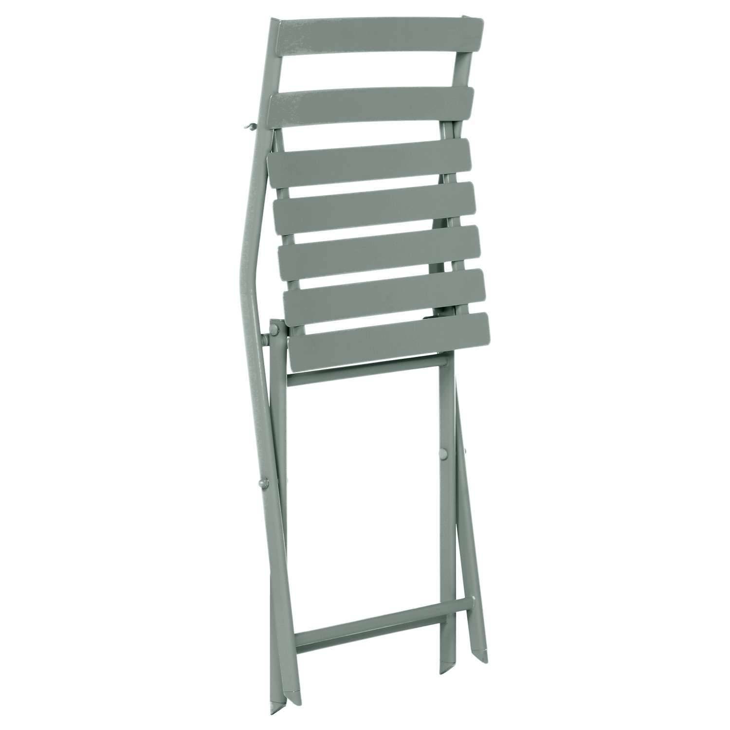 Hesperide - Lot de 2 chaises de jardin pliables en métal Greensboro - Hespéride - Image 2