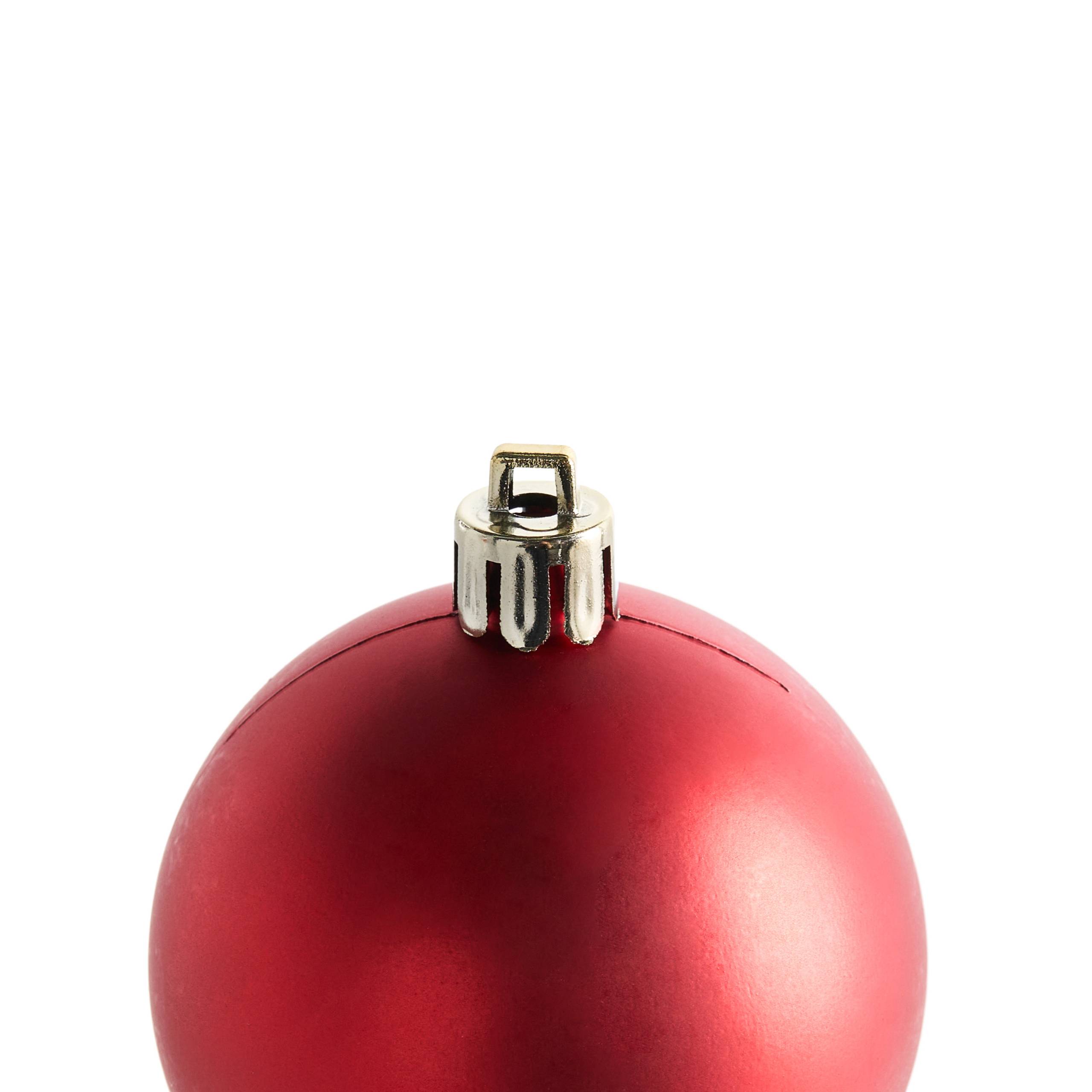 Beliani - Boules de Noël Matière synthétique Rouge TYIN - 6x6x7- Beliani - Image 7