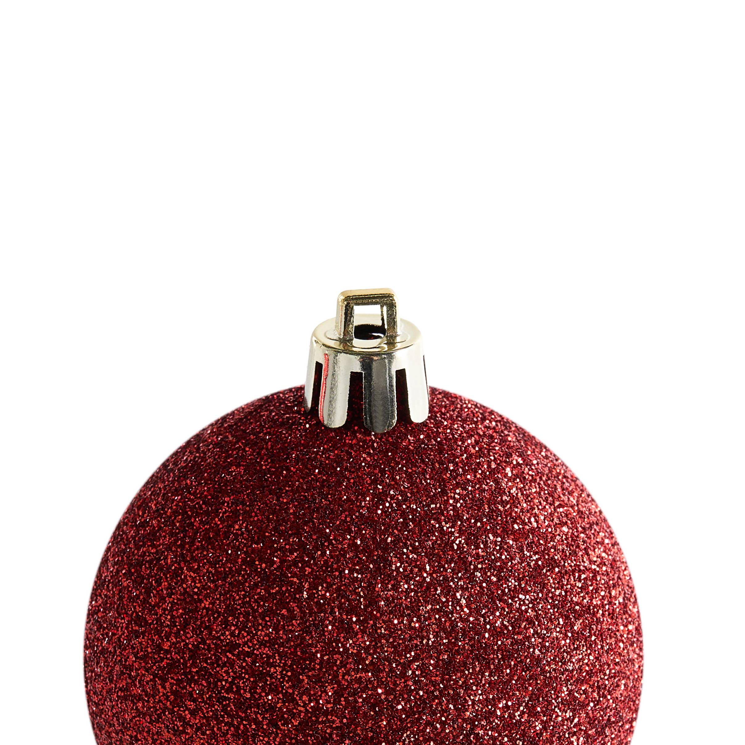 Beliani - Boules de Noël Matière synthétique Rouge TYIN - 6x6x7- Beliani - Image 8