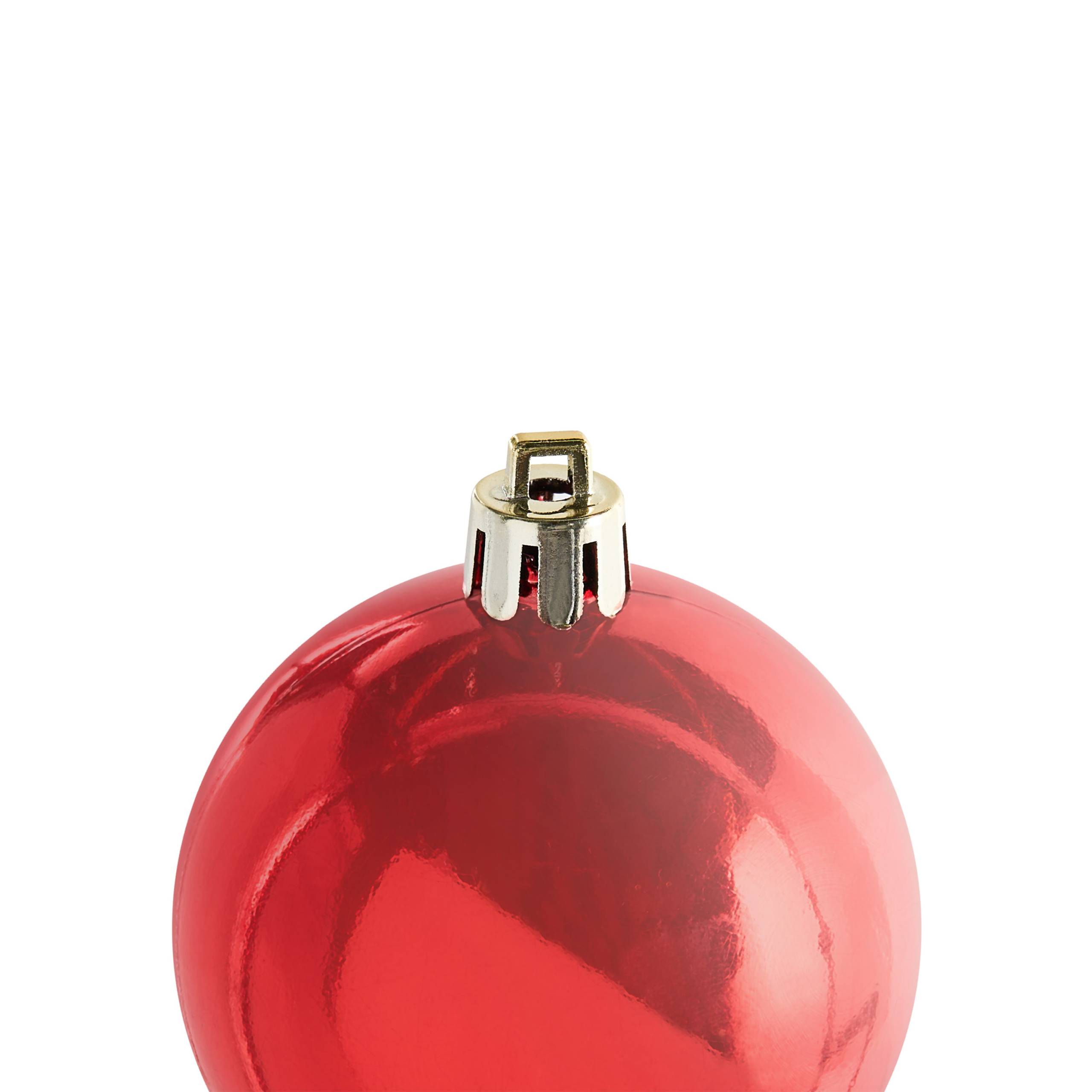 Beliani - Boules de Noël Matière synthétique Rouge TYIN - 6x6x7- Beliani - Image 6