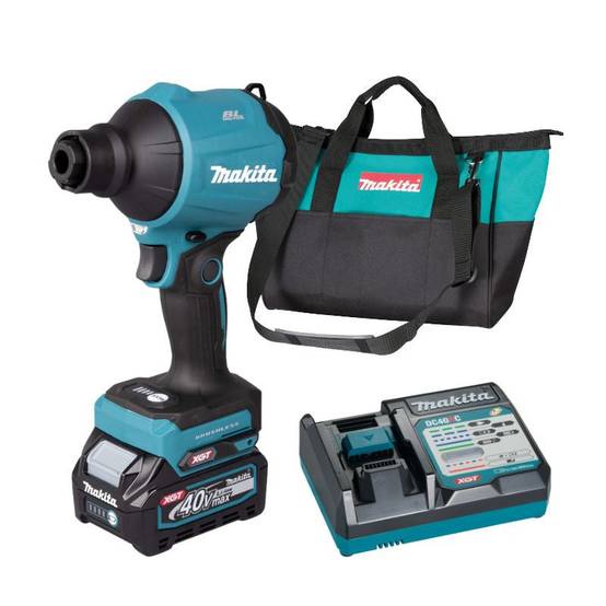 Souffleur à poussière sans fil 40V max XGT - MAKITA - avec 1 batterie 40v 2.0Ah - chargeur - sac - AS001GA101 - Image 1