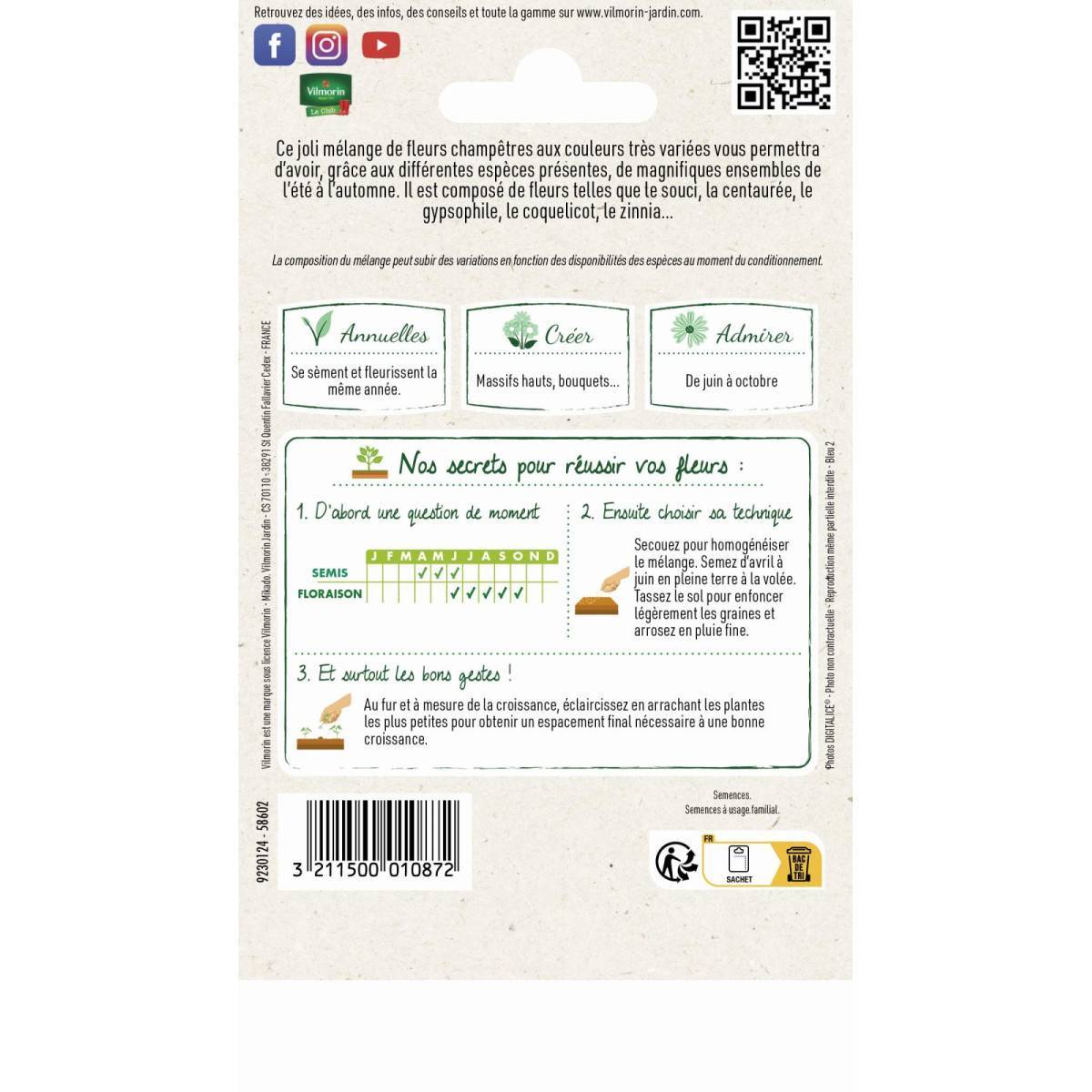 Vilmorin - Graines de Fleurs pour bouquets champêtres - Image 2