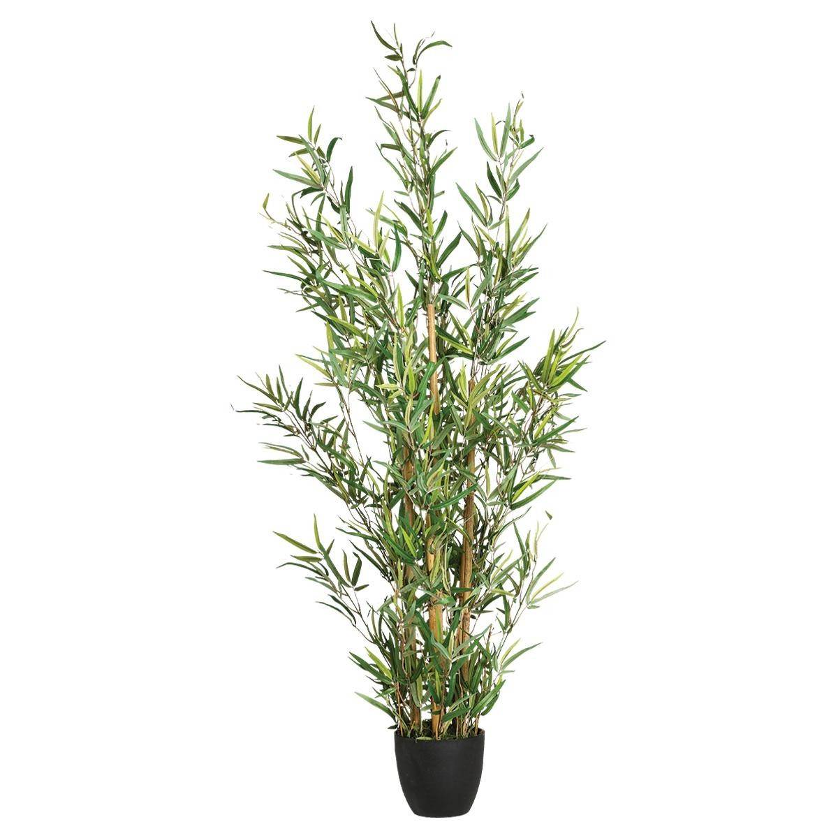 Plante Artificielle "Bambou" 126cm Vert - Image 1