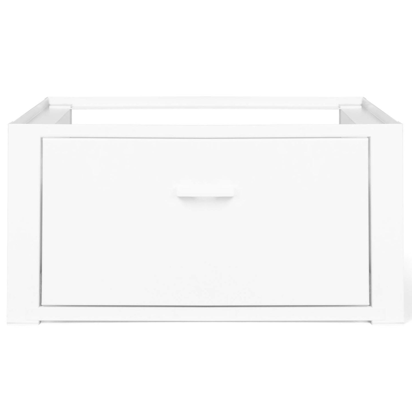 Support pour machine à laver 63 x 54 cm socle réhausseur en métal avec tiroir - Image 3