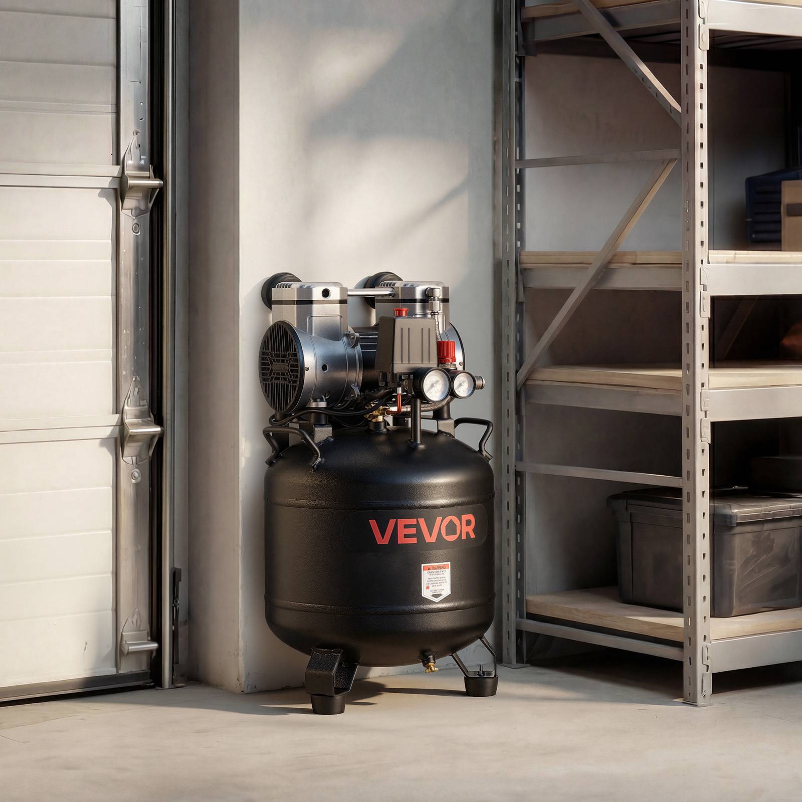 Vevor - VEVOR Compresseur à Air Vertical sans Huile 30 L 1,5 kW 113 L/min à 6,2 bar - Image 8