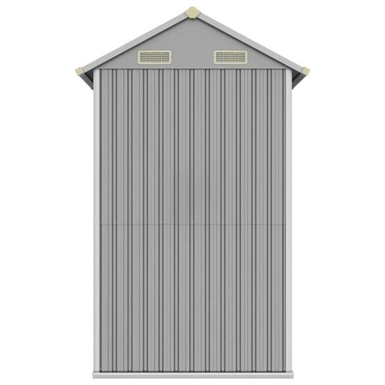 Vidaxl - Abri de jardin gris clair 192 x 152,5 x 237 cm en acier galvanisé vidaXL 364530 - Image 6
