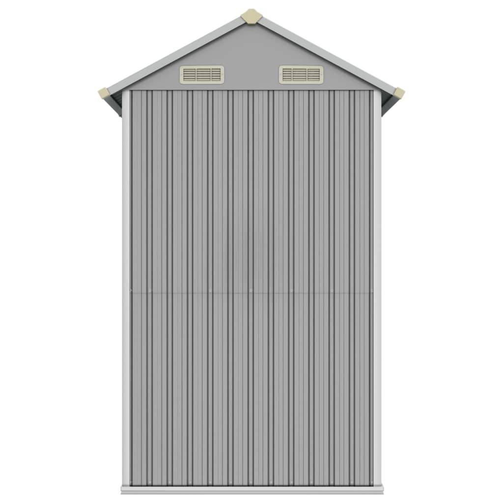 Vidaxl - Abri de jardin gris clair 192 x 152,5 x 237 cm en acier galvanisé vidaXL 364530 - Image 6
