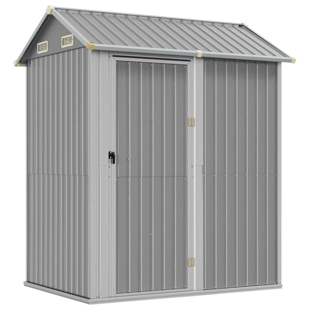Vidaxl - Abri de jardin gris clair 192 x 152,5 x 237 cm en acier galvanisé vidaXL 364530 - Image 2