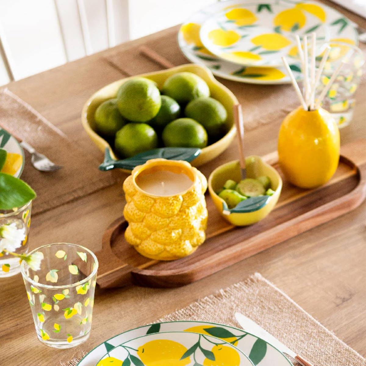 Coupelle en Céramique "Citrons" 15cm Jaune - Image 3