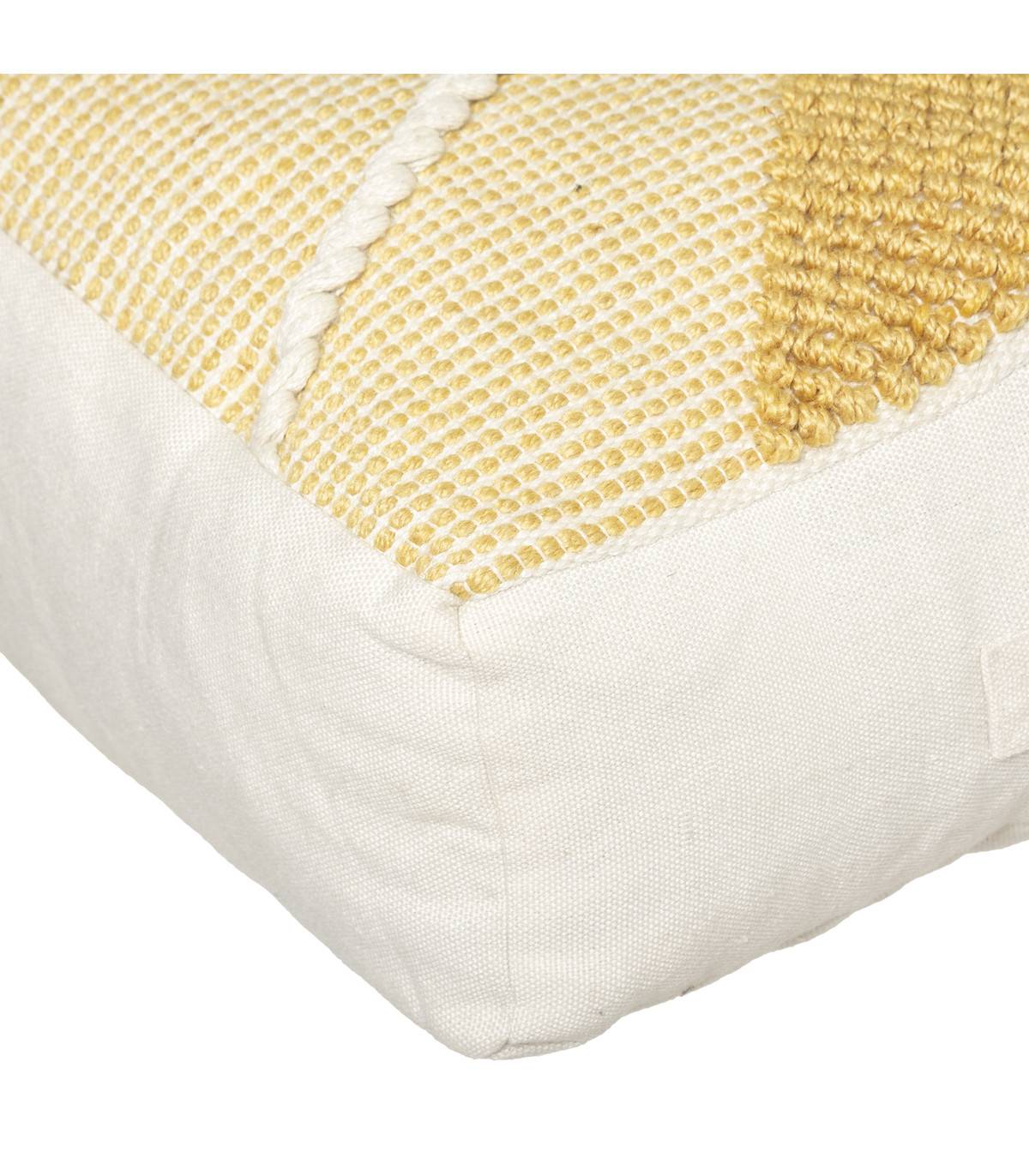 Coussin de Sol Jaune Ocre 48 x 48 cm - Image 2