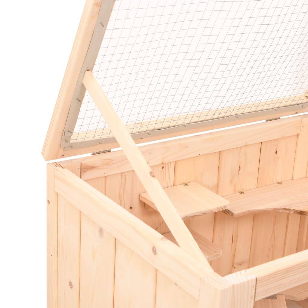 Cage à hamster - Cage pour hamsters 55x40x80 cm bois massif de sapin - Image 8