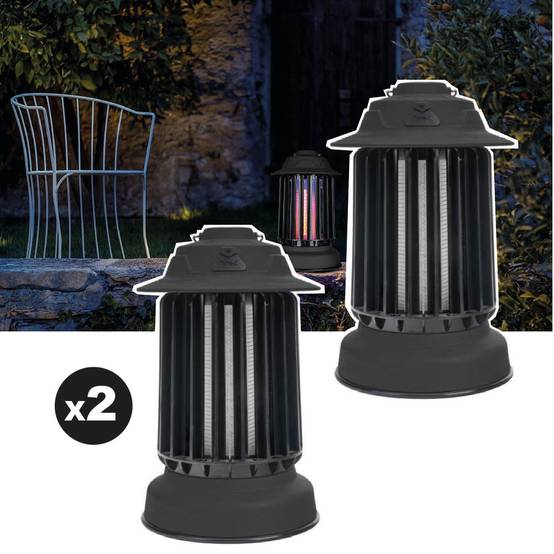 Lot de 2 pièges à moustique d'extérieur auto-nettoyant EZIlight® Mosquito Garden MG 10 Black - Image 1