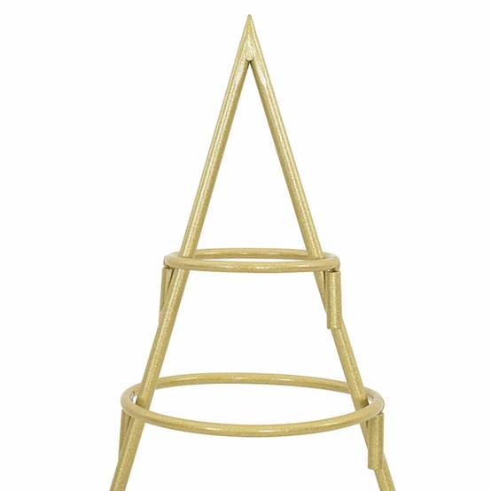 Sapin de Noël | Arbre de Noël en métal Doré 60 cm Acier peint par poudre Maison Chic - Image 7