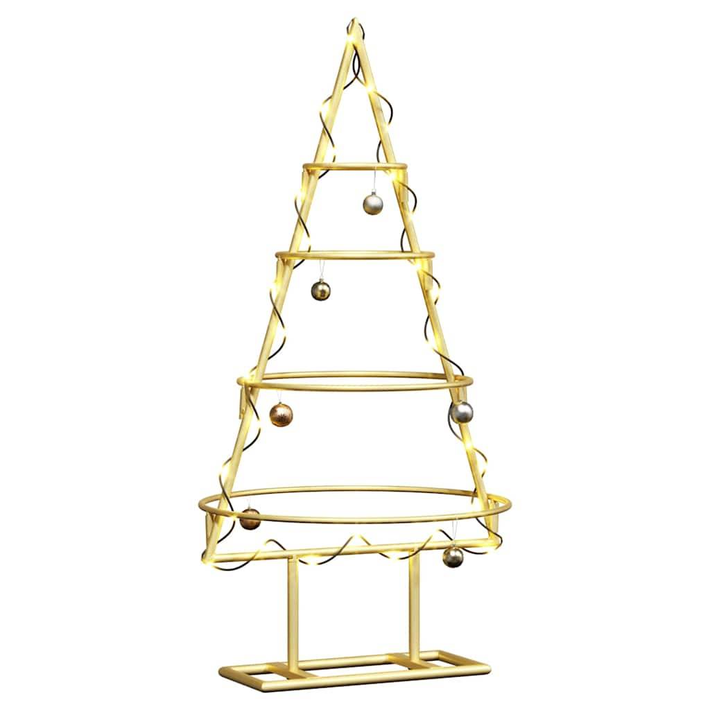 Sapin de Noël | Arbre de Noël en métal Doré 60 cm Acier peint par poudre Maison Chic - Image 3