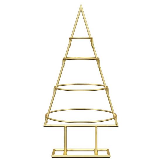 Sapin de Noël | Arbre de Noël en métal Doré 60 cm Acier peint par poudre Maison Chic - Image 5