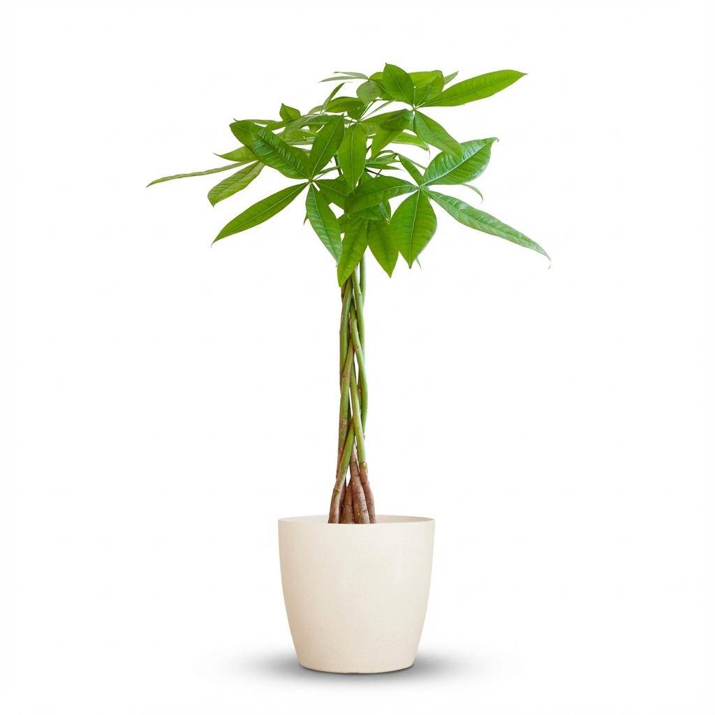 Pachira Aquatica - Pot de 21cm - Hauteur 80cm - Blanc - Plantes d'intérieur - Image 1