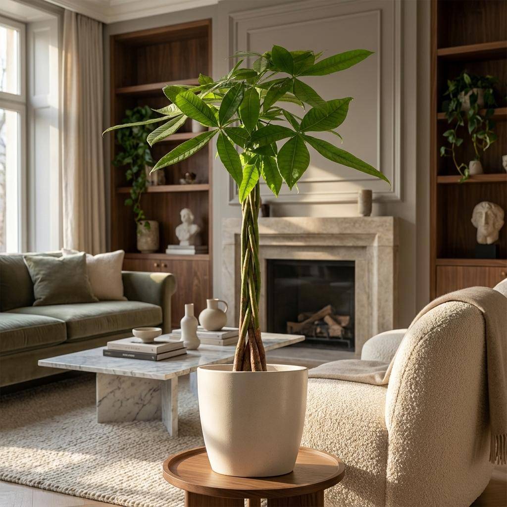 Pachira Aquatica - Pot de 21cm - Hauteur 80cm - Blanc - Plantes d'intérieur - Image 2