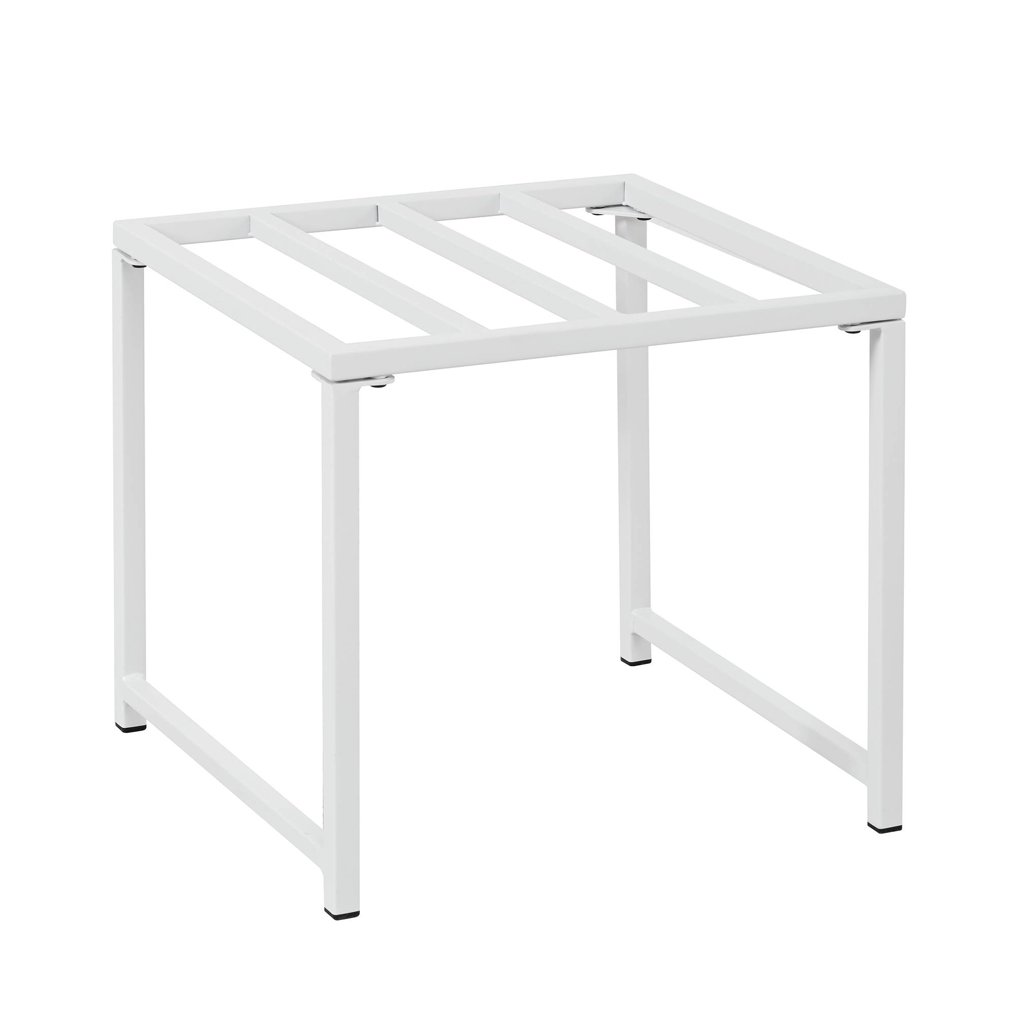 Salon de jardin acier et corde pour terrasse repas 6 places blanc et noir - ComfortXL Outdoor Living - Image 10