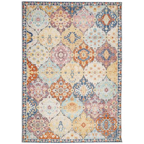 Tapis de terrasse - Tapis ARBIZU intérieur extérieur design vintage 200x280 cm-JU590 - Image 1