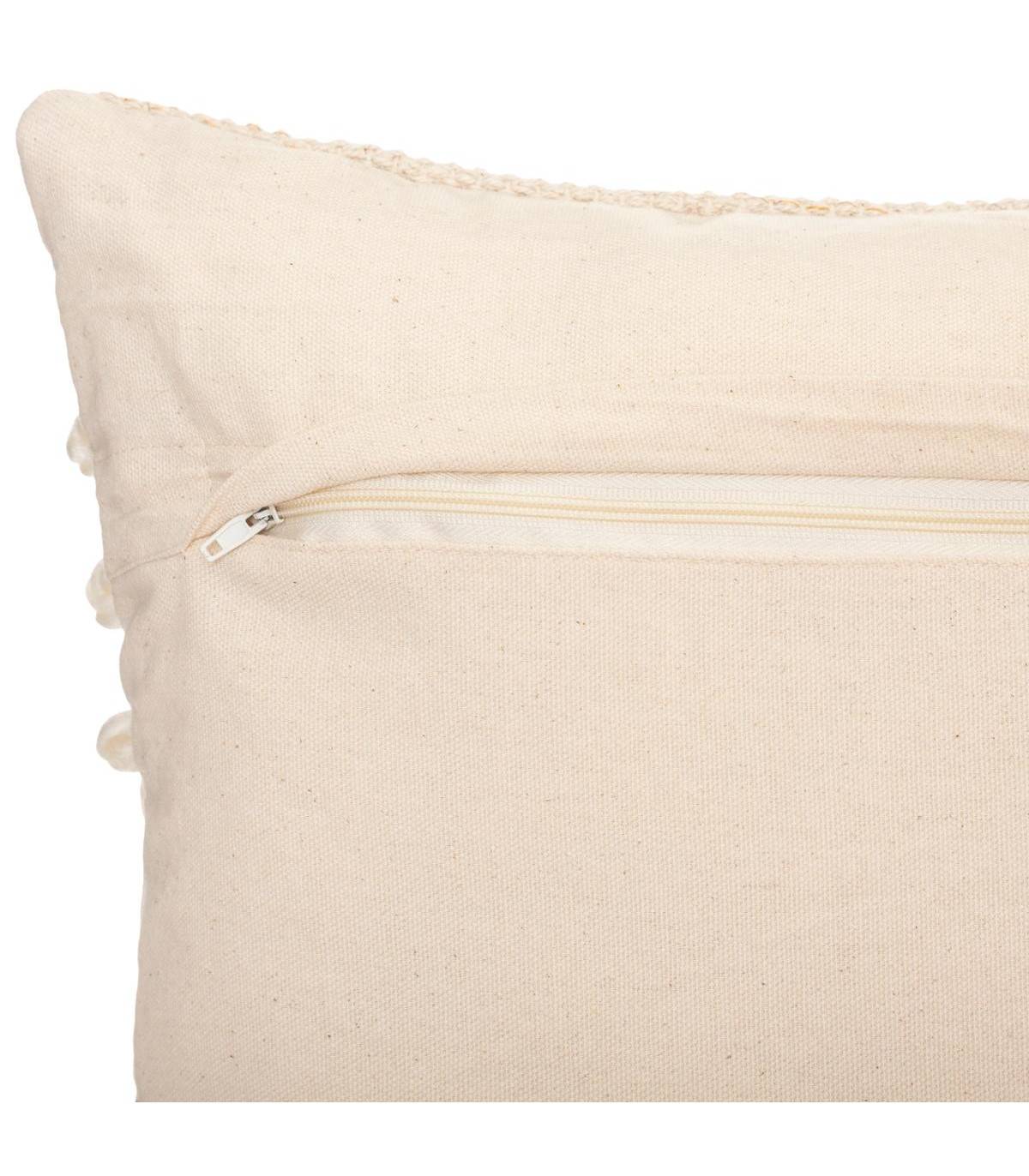 Coussin déhoussable Jacquard sable 30 x 50 cm - Image 4