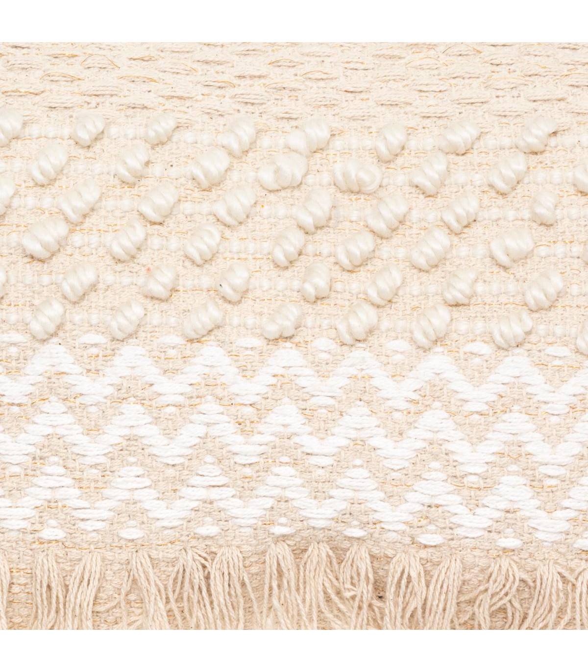Coussin déhoussable Jacquard sable 30 x 50 cm - Image 2