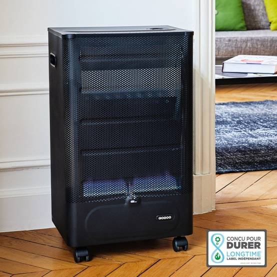 Favex - Chauffage d'appoint à gaz Praha Blue Flame - FAVEX - Intérieur - Infrableu - Prêt à l'emploi livré avec tuyau et détendeur - Image 2