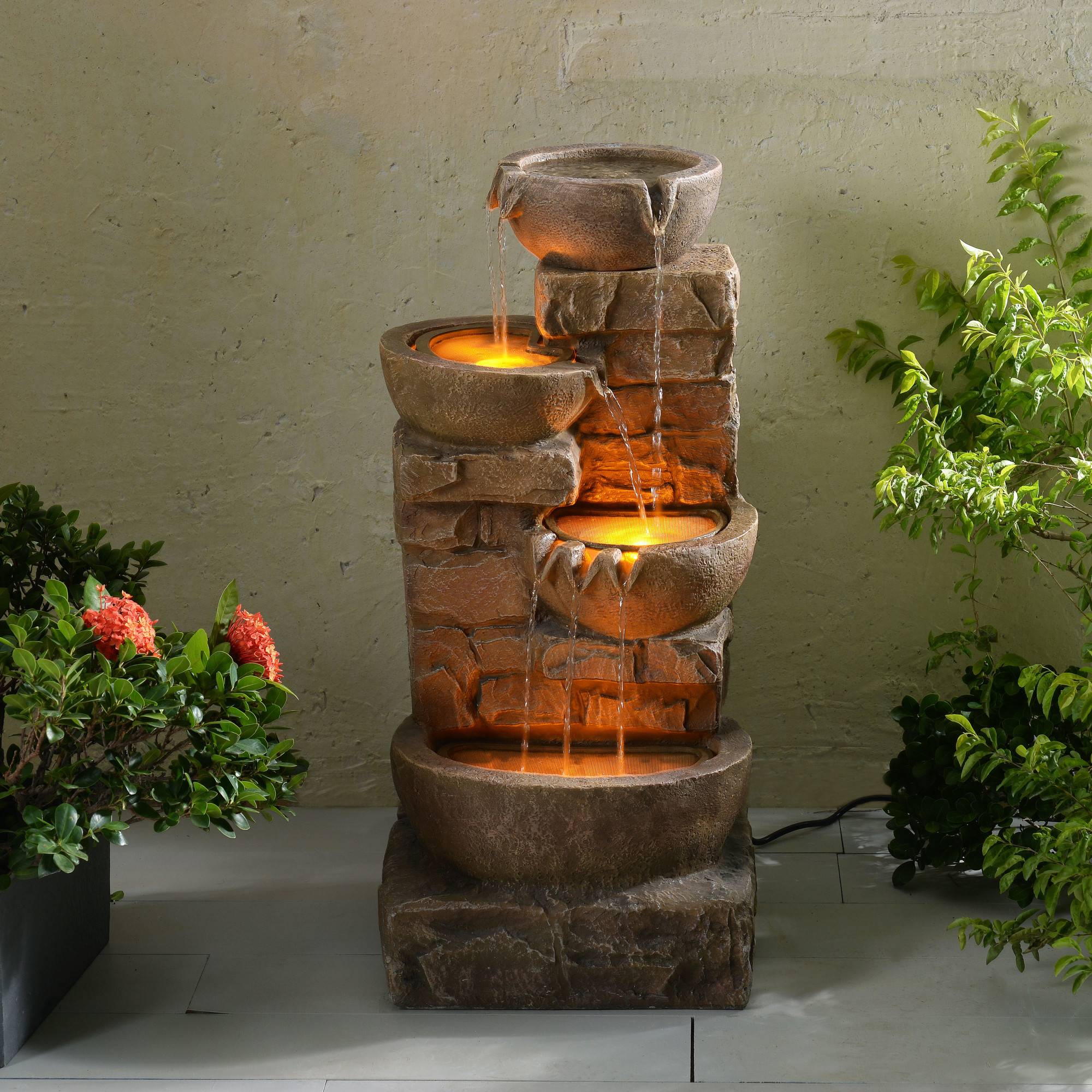 Teamson Home - Fontaine LED en polyrésine, marron Teamson Home - Image 7