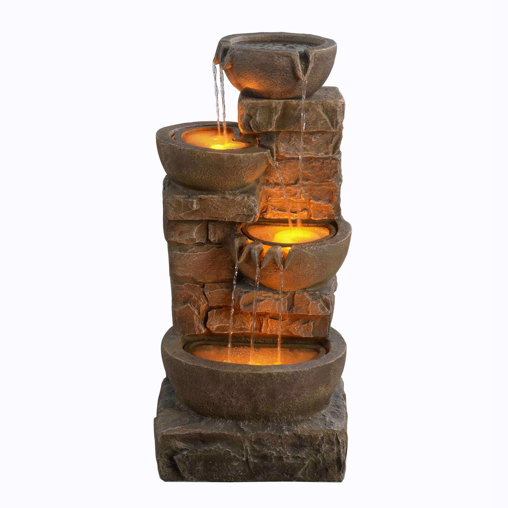 Teamson Home - Fontaine LED en polyrésine, marron Teamson Home - Image 8
