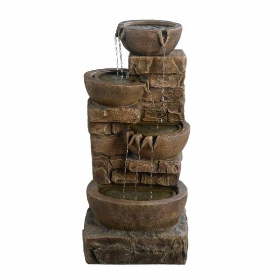 Teamson Home - Fontaine LED en polyrésine, marron Teamson Home - Image 5